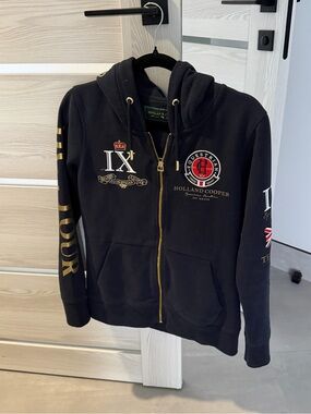 Holland Cooper Navy Zip Up Hoodie